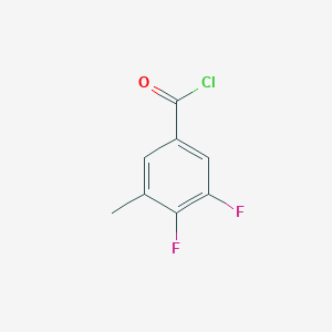 molecular formula C8H5ClF2O B1397780 3,4-Difluoro-5-methylbenzoyl chloride CAS No. 1806332-90-0