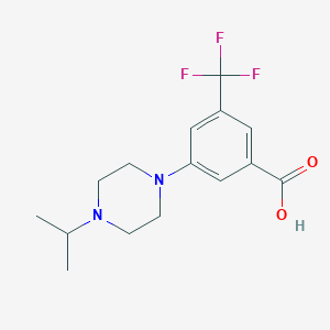 3-(4-Isopropylpiperazin-1-yl)-5-(trifluoromethyl)benzoic acid