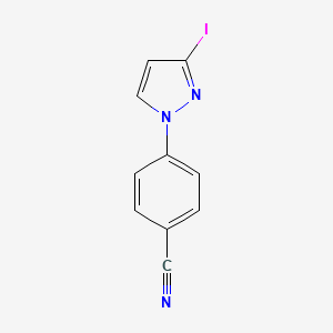 4-(3-iodo-1H-pyrazol-1-yl)benzonitrile