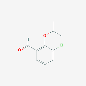 molecular formula C10H11ClO2 B1397782 3-Chloro-2-isopropoxybenzaldehyde CAS No. 894851-27-5