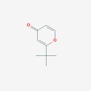 molecular formula C9H12O2 B1397785 2-(tert-Butyl)-4H-pyran-4-one CAS No. 74628-14-1