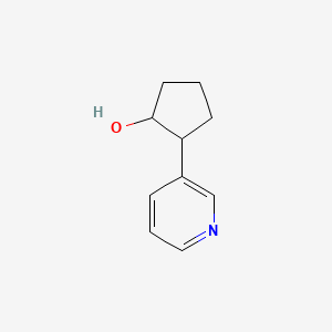 molecular formula C10H13NO B1397786 2-(吡啶-3-基)环戊醇 CAS No. 1247593-98-1