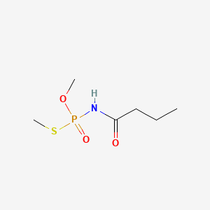 (1-Oxobutyl)phosphoramidothioic acid O,S-dimethyl ester