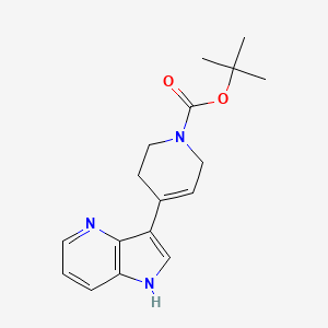 molecular formula C17H21N3O2 B1397793 tert-butyl 4-{1H-pyrrolo[3,2-b]pyridin-3-yl}-1,2,3,6-tetrahydropyridine-1-carboxylate CAS No. 947498-84-2