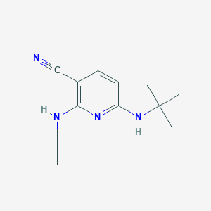 2,6-Bis(tert-butylamino)-4-methylpyridine-3-carbonitrile