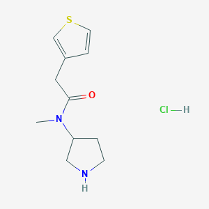 N-methyl-N-(pyrrolidin-3-yl)-2-(thiophen-3-yl)acetamide hydrochloride