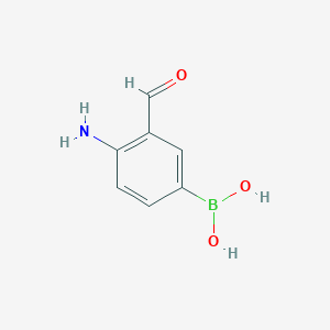 (4-Amino-3-formylphenyl)boronic acid