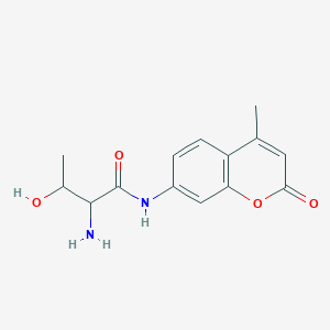 2-amino-3-hydroxy-N-(4-methyl-2-oxochromen-7-yl)butanamide