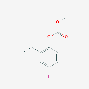 molecular formula C10H11FO3 B1397801 2-Ethyl-4-fluorophenyl methyl carbonate CAS No. 1233530-84-1