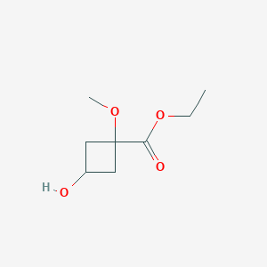 Ethyl 3-hydroxy-1-methoxycyclobutane-1-carboxylate