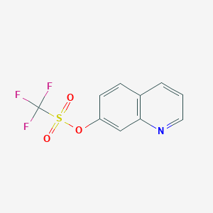 B1397804 Quinolin-7-yl trifluoromethanesulfonate CAS No. 163485-84-5