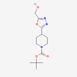 4-(5-Hydroxymethyl-[1,3,4]oxadiazol-2-yl)-piperidine-1-carboxylic acid tert-butyl ester