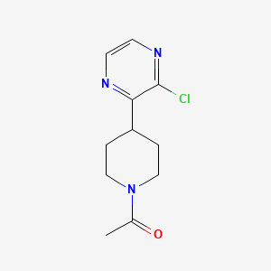 molecular formula C11H14ClN3O B1397811 1-(4-(3-Chloropyrazin-2-yl)piperidin-1-yl)ethanone CAS No. 1227068-70-3