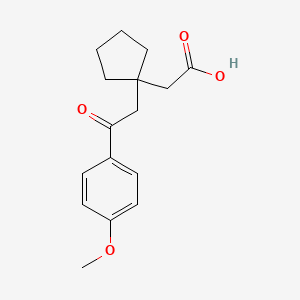 {1-[2-(4-Methoxy-phenyl)-2-oxo-ethyl]-cyclopentyl}-acetic acid