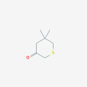 molecular formula C7H12OS B1397812 二氢-5,5-二甲基硫代吡喃-3(4H)-酮 CAS No. 18615-62-8