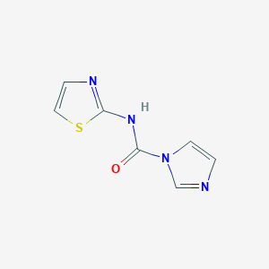 molecular formula C7H6N4OS B1397813 n-(Thiazol-2-yl)-1h-imidazole-1-carboxamide CAS No. 756477-05-1