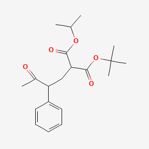 1-O-tert-butyl 3-O-propan-2-yl 2-(3-oxo-2-phenylbutyl)propanedioate