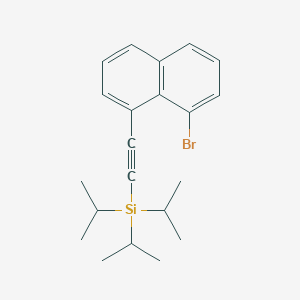 ((8-Bromonaphthalen-1-yl)ethynyl)triisopropylsilane