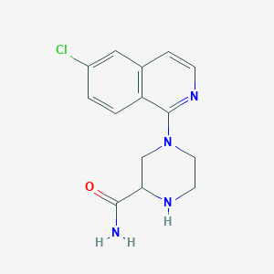 4-(6-Chloro-1-isoquinolinyl)-2-piperazinecarboxamide