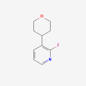 molecular formula C10H12FNO B1397824 2-Fluoro-3-(tetrahydro-2H-pyran-4-yl)pyridine CAS No. 1227176-92-2
