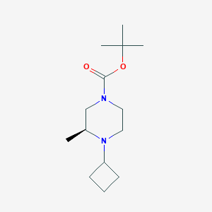 molecular formula C14H26N2O2 B1397827 tert-butyl (3S)-4-cyclobutyl-3-methylpiperazine-1-carboxylate CAS No. 1240914-37-7