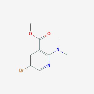molecular formula C9H11BrN2O2 B1397834 Methyl 5-bromo-2-(dimethylamino)nicotinate CAS No. 1220419-54-4