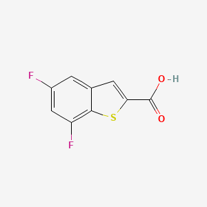 molecular formula C9H4F2O2S B1397835 5,7-二氟-苯并[b]噻吩-2-羧酸 CAS No. 550998-68-0