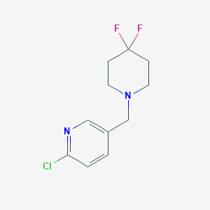 molecular formula C11H13ClF2N2 B1397841 2-氯-5-[(4,4-二氟哌啶-1-基)甲基]吡啶 CAS No. 1093879-90-3