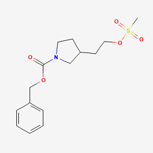 Benzyl 3-(2-((methylsulfonyl)oxy)ethyl)pyrrolidine-1-carboxylate