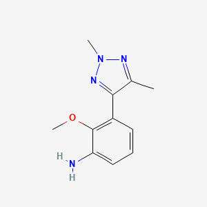 3-(2,5-Dimethyl-2H-1,2,3-triazol-4-YL)-2-methoxyaniline