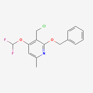 2-(Benzyloxy)-3-(chloromethyl)-4-(difluoromethoxy)-6-methylpyridine