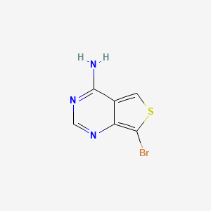 molecular formula C6H4BrN3S B1397852 4-氨基-7-溴噻吩并[3,4-d]嘧啶 CAS No. 1238580-99-8