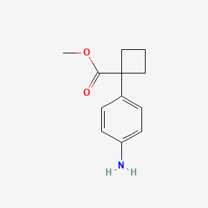 molecular formula C12H15NO2 B1397855 1-(4-氨基苯基)-环丁烷甲酸甲酯 CAS No. 1215017-84-7