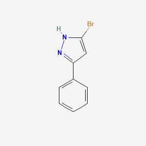 molecular formula C9H7BrN2 B1397858 5-溴-3-苯基-1H-吡唑 CAS No. 1092533-03-3