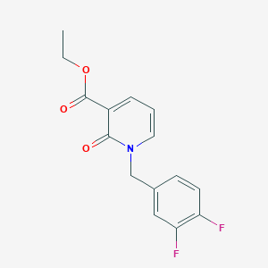 molecular formula C15H13F2NO3 B1397866 1-(3,4-二氟苄基)-2-氧代-1,2-二氢吡啶-3-羧酸乙酯 CAS No. 1001412-63-0