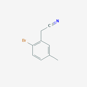 molecular formula C9H8BrN B1397868 2-(2-溴-5-甲苯基)乙腈 CAS No. 1085539-03-2