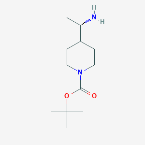 B1397870 (s)-Tert-butyl 4-(1-aminoethyl)piperidine-1-carboxylate CAS No. 1036027-87-8