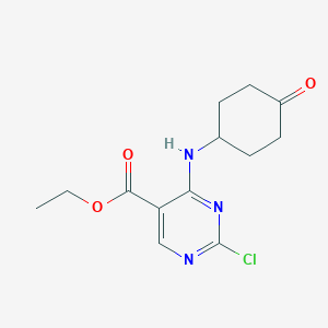 Ethyl 2-chloro-4-((4-oxocyclohexyl)amino)pyrimidine-5-carboxylate