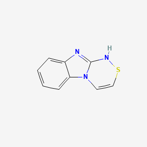 molecular formula C9H7N3S B13978826 1h-[1,2,4]Thiadiazino[4,3-a]benzimidazole CAS No. 565470-86-2