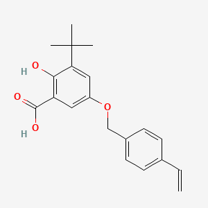 3-(tert-Butyl)-2-hydroxy-5-((4-vinylbenzyl)oxy)benzoic acid