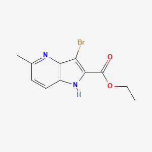 molecular formula C11H11BrN2O2 B1397884 3-Bromo-5-methyl-4-azaindole-2-carboxylic acid ethyl ester CAS No. 1132610-85-5