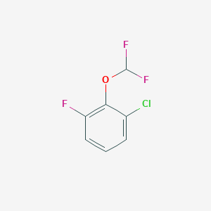 molecular formula C7H4ClF3O B1397887 1-氯-2-(二氟甲氧基)-3-氟苯 CAS No. 1136961-91-5
