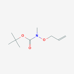 molecular formula C9H17NO3 B1397889 叔丁基 2-丙烯氧基(甲基)氨基甲酸酯 CAS No. 1242164-83-5