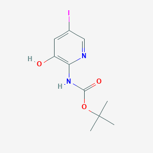 molecular formula C10H13IN2O3 B13978913 Tert-butyl 3-hydroxy-5-iodopyridin-2-ylcarbamate 