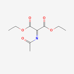 molecular formula C9H13NO5 B13978941 Propanedioic acid, (acetylimino)-, diethyl ester CAS No. 81357-07-5