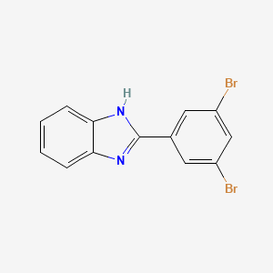 molecular formula C13H8Br2N2 B13978953 2-(3,5-dibromophenyl)-1H-Benzimidazole 