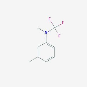 molecular formula C9H10F3N B13979001 N,3-dimethyl-N-(trifluoromethyl)aniline 