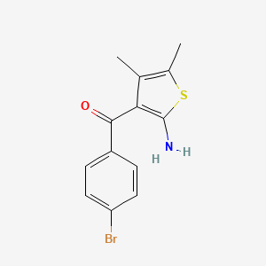 (2-Amino-4,5-dimethylthiophen-3-YL)(4-bromophenyl)methanone