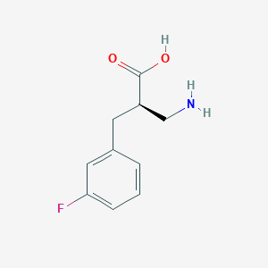 molecular formula C10H12FNO2 B13979029 (R)-3-Amino-2-(3-fluorobenzyl)propanoic acid 