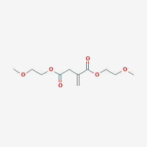 molecular formula C11H18O6 B13979031 Bis(2-methoxyethyl) 2-methylidenebutanedioate CAS No. 51855-82-4